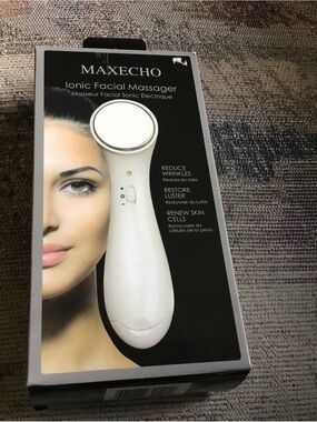 MAXECHO Ionic Facial Massager - White